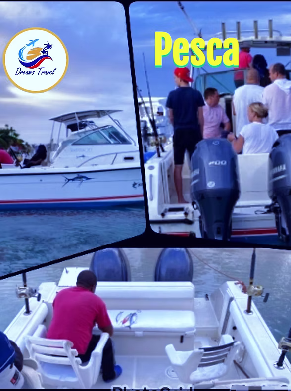 Excursión de pesca deportiva en lancha en el Caribe dominicano